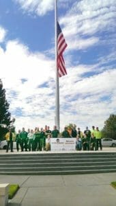 Volunteers at the Saluting Branches Event